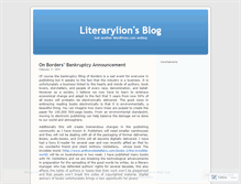 Tablet Screenshot of literarylion.wordpress.com