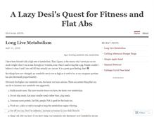 Tablet Screenshot of lazydesifitness.wordpress.com