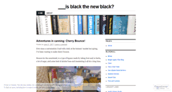 Desktop Screenshot of isblackisthenewblack.wordpress.com