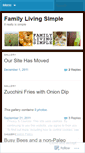 Mobile Screenshot of familylivingsimple.wordpress.com