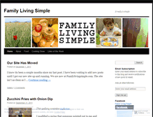 Tablet Screenshot of familylivingsimple.wordpress.com