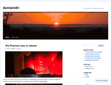 Tablet Screenshot of duniaindri.wordpress.com