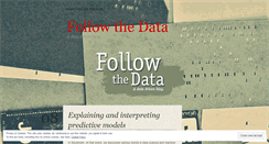 Desktop Screenshot of followthedata.wordpress.com