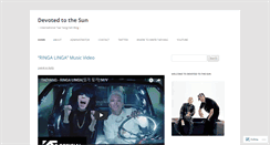 Desktop Screenshot of devotedtothesun.wordpress.com