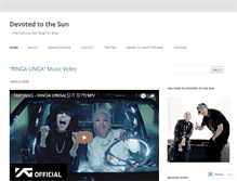 Tablet Screenshot of devotedtothesun.wordpress.com