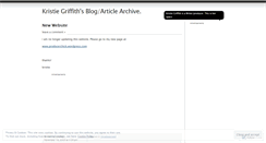 Desktop Screenshot of kristiegriffithsurfjournalist.wordpress.com