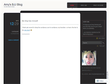 Tablet Screenshot of amybjj.wordpress.com