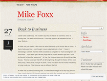 Tablet Screenshot of mikefoxxtreasurehunter.wordpress.com