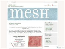 Tablet Screenshot of meshart.wordpress.com