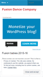 Mobile Screenshot of fusiondanceco.wordpress.com