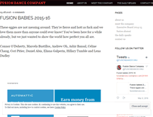 Tablet Screenshot of fusiondanceco.wordpress.com