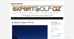 Desktop Screenshot of expertgolfaz.wordpress.com