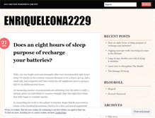 Tablet Screenshot of enriqueleona2229.wordpress.com