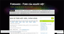 Desktop Screenshot of fordviet.wordpress.com