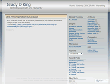 Tablet Screenshot of gradyking.wordpress.com