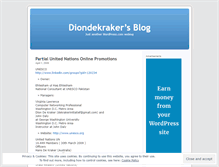 Tablet Screenshot of diondekraker.wordpress.com
