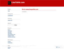 Tablet Screenshot of lisayahfeconsulting.wordpress.com