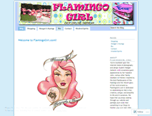 Tablet Screenshot of flamingogirl.wordpress.com
