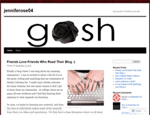 Tablet Screenshot of jenniferose04.wordpress.com