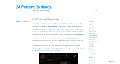 Desktop Screenshot of 24percent.wordpress.com