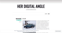 Desktop Screenshot of herdigitalangle.wordpress.com