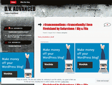 Tablet Screenshot of dvatrancemotion.wordpress.com