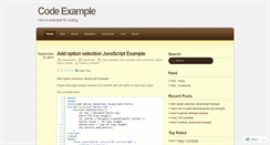 Desktop Screenshot of codeexample.wordpress.com
