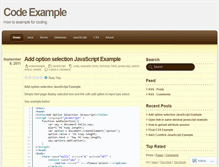 Tablet Screenshot of codeexample.wordpress.com