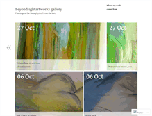 Tablet Screenshot of beyondsightartworks.wordpress.com