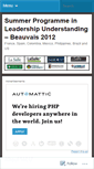 Mobile Screenshot of beauvais2012.wordpress.com