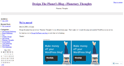 Desktop Screenshot of designtheplanet.wordpress.com