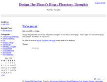 Tablet Screenshot of designtheplanet.wordpress.com