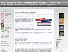 Tablet Screenshot of dailydirection.wordpress.com