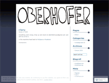 Tablet Screenshot of oberhofer.wordpress.com