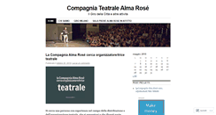 Desktop Screenshot of compagnialmarose.wordpress.com