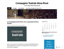 Tablet Screenshot of compagnialmarose.wordpress.com