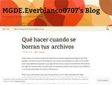 Tablet Screenshot of everblanco0707.wordpress.com