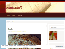 Tablet Screenshot of mywishcraft.wordpress.com