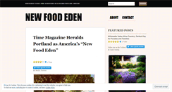 Desktop Screenshot of newfoodeden.wordpress.com