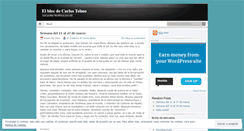 Desktop Screenshot of elblocdecarlostelmo.wordpress.com