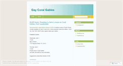 Desktop Screenshot of gaycoralgables.wordpress.com