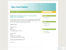 Tablet Screenshot of gaycoralgables.wordpress.com