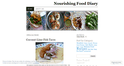 Desktop Screenshot of nourishingfooddiary.wordpress.com