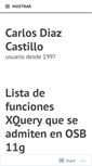 Mobile Screenshot of cdiazcastillo.wordpress.com