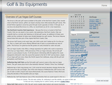 Tablet Screenshot of golfthegame.wordpress.com