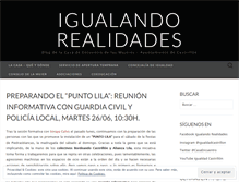 Tablet Screenshot of igualandorealidades.wordpress.com