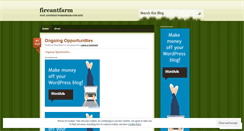 Desktop Screenshot of fireantfarm.wordpress.com