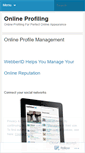 Mobile Screenshot of onlineprofiling.wordpress.com