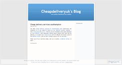 Desktop Screenshot of cheapdeliveryuk.wordpress.com
