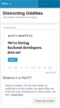 Mobile Screenshot of distractingoddities.wordpress.com